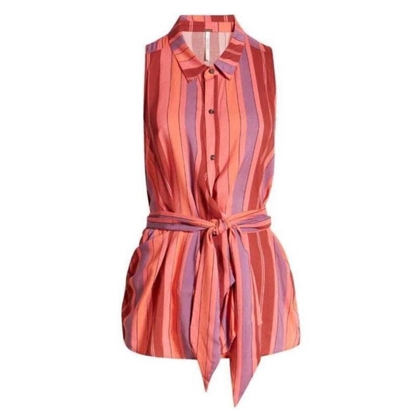 Free People Tops - Free People Mackenzie Wrap Top Berry Colored M